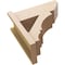 Ekena Millwork 7 1/2-in W x 18-in D x 18-in H Balboa Slat Rough Cedar Woodgrain TimberThane Outlooker, Primed Tan OUTUR075X18X18BOA24RCPR - alternate 2